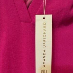 Amanda Upricard Fucia Sleeveless Dress with Belt, NWT, Size Large